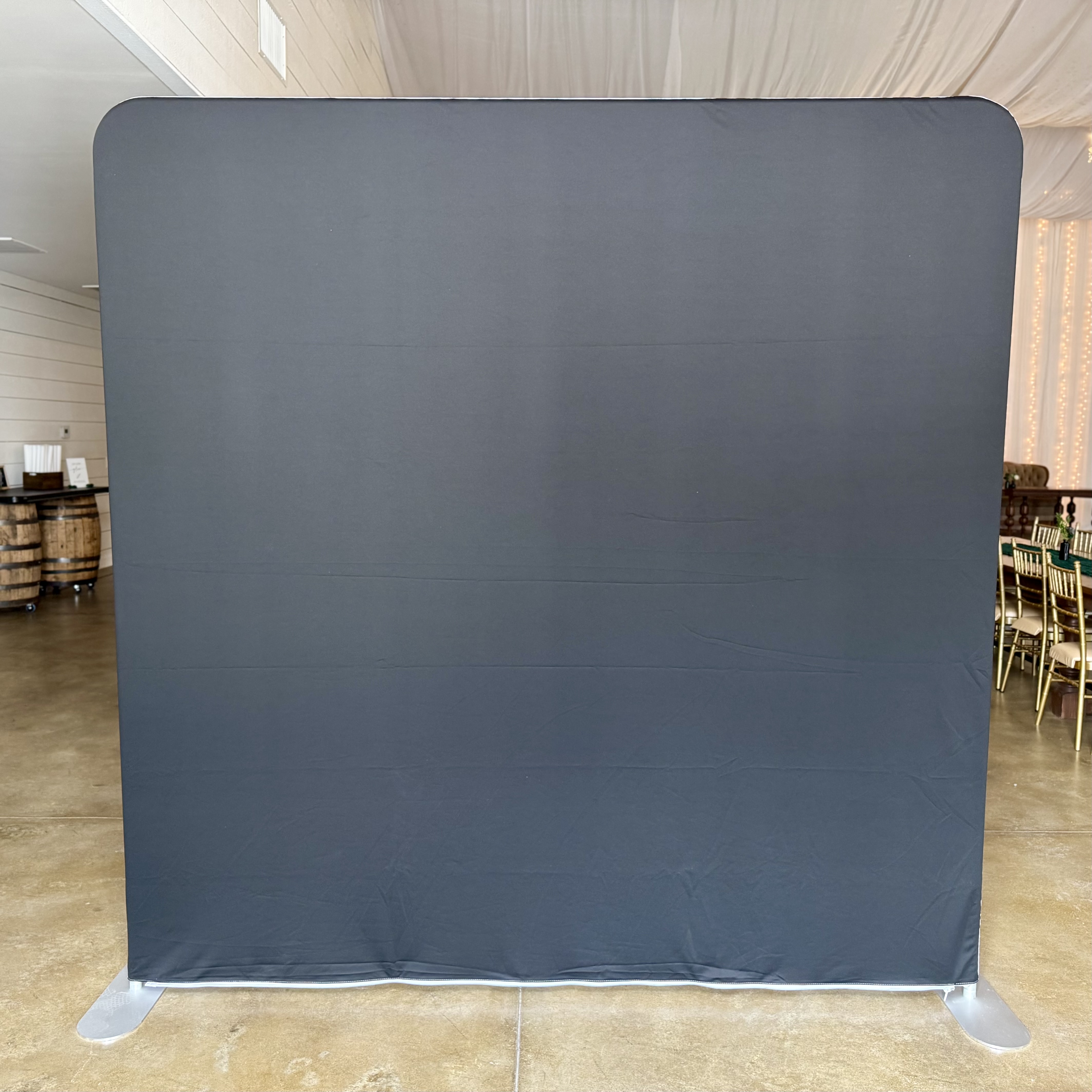 Plain black sequin backdrop