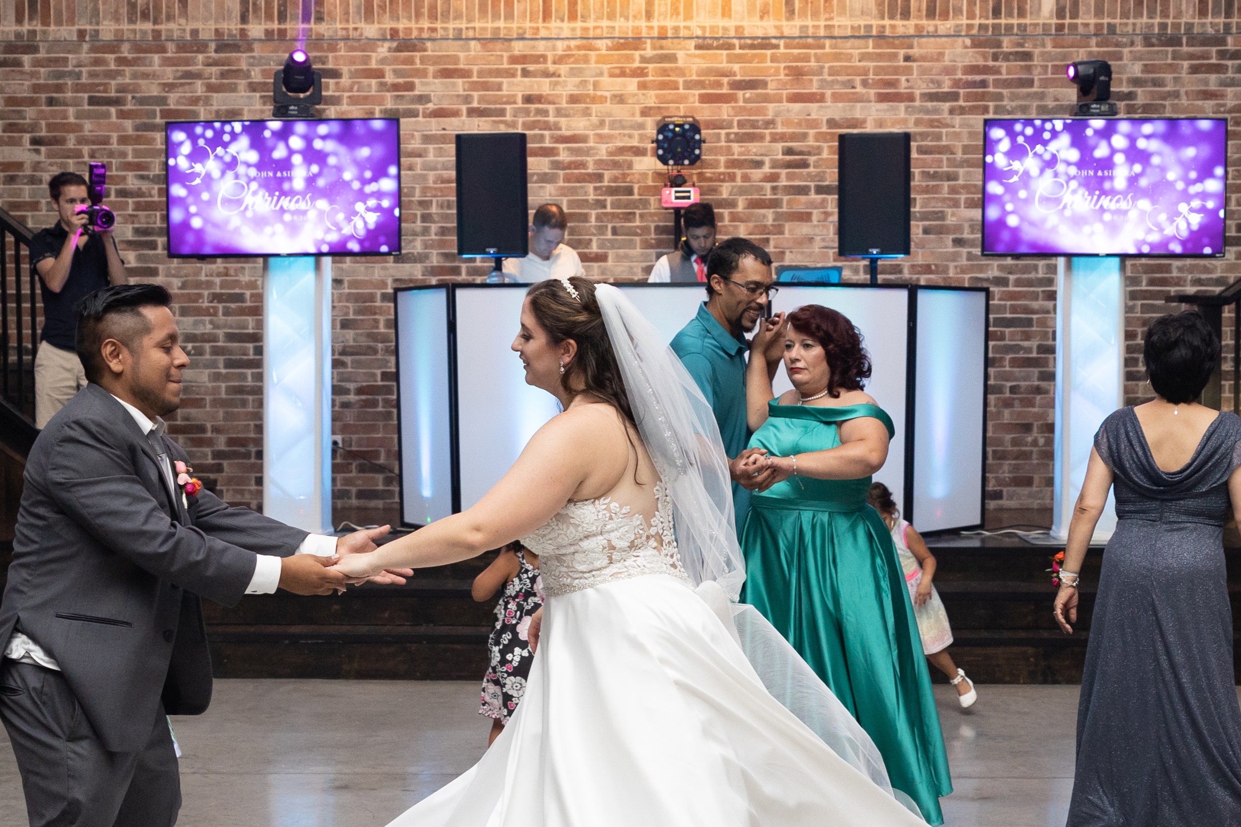 Bride and Groom Dancing